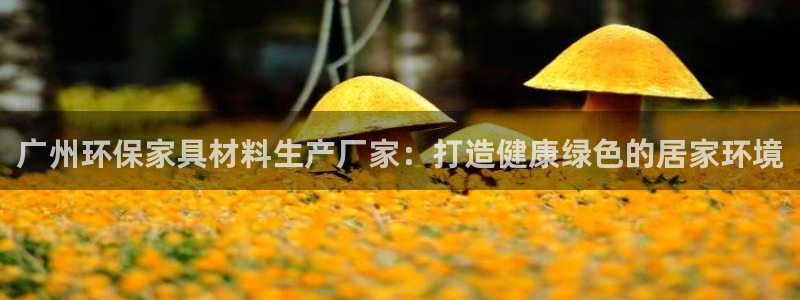 杏耀app怎样申请退款：广州环保家具材料生产厂家：打造健康绿