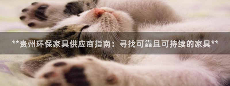 杏耀平台怎么注册：**贵州环保家具供应商指南：寻找可靠且可持