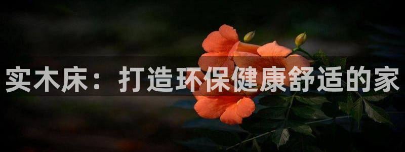 杏耀注册登录平台：实木床：打造环保健康舒适的家